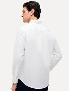 Camisa Tommy Hilfiger Masculina Slim Flex Pop Small Dobby Branca