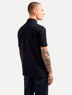 Polo Armani Exchange Masculina Regular Fit Logo Icon AX Azul Marinho