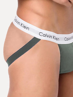 Cueca Calvin Klein Jockstrap Microfibra Classic Cinza Médio