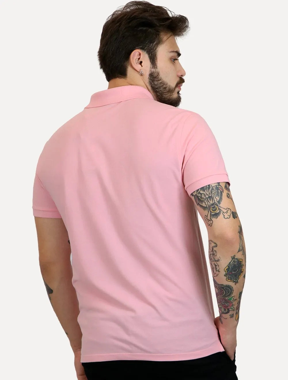 Polo Dudalina Piquet Essentials Cotton Basica Modal Rosa Claro