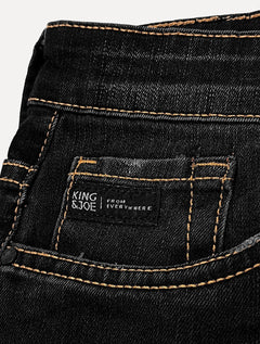 Calça King & Joe Jeans Masculina Skinny Black Preta