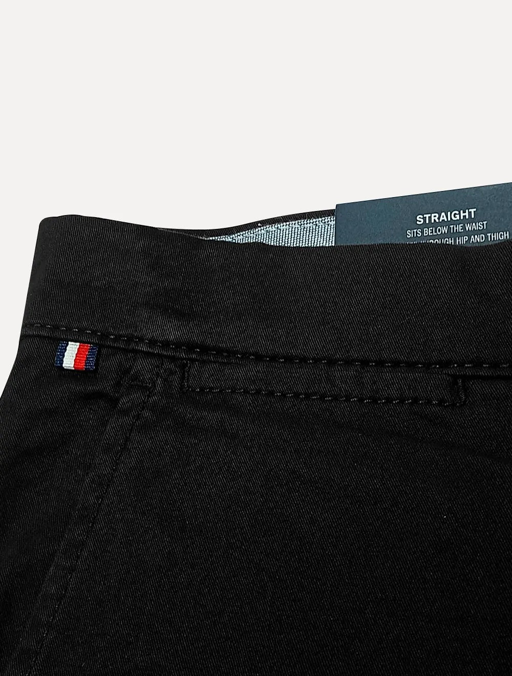 Calça Tommy Hilfiger Masculina Custom Fit THFlex Chino Stretch Preta