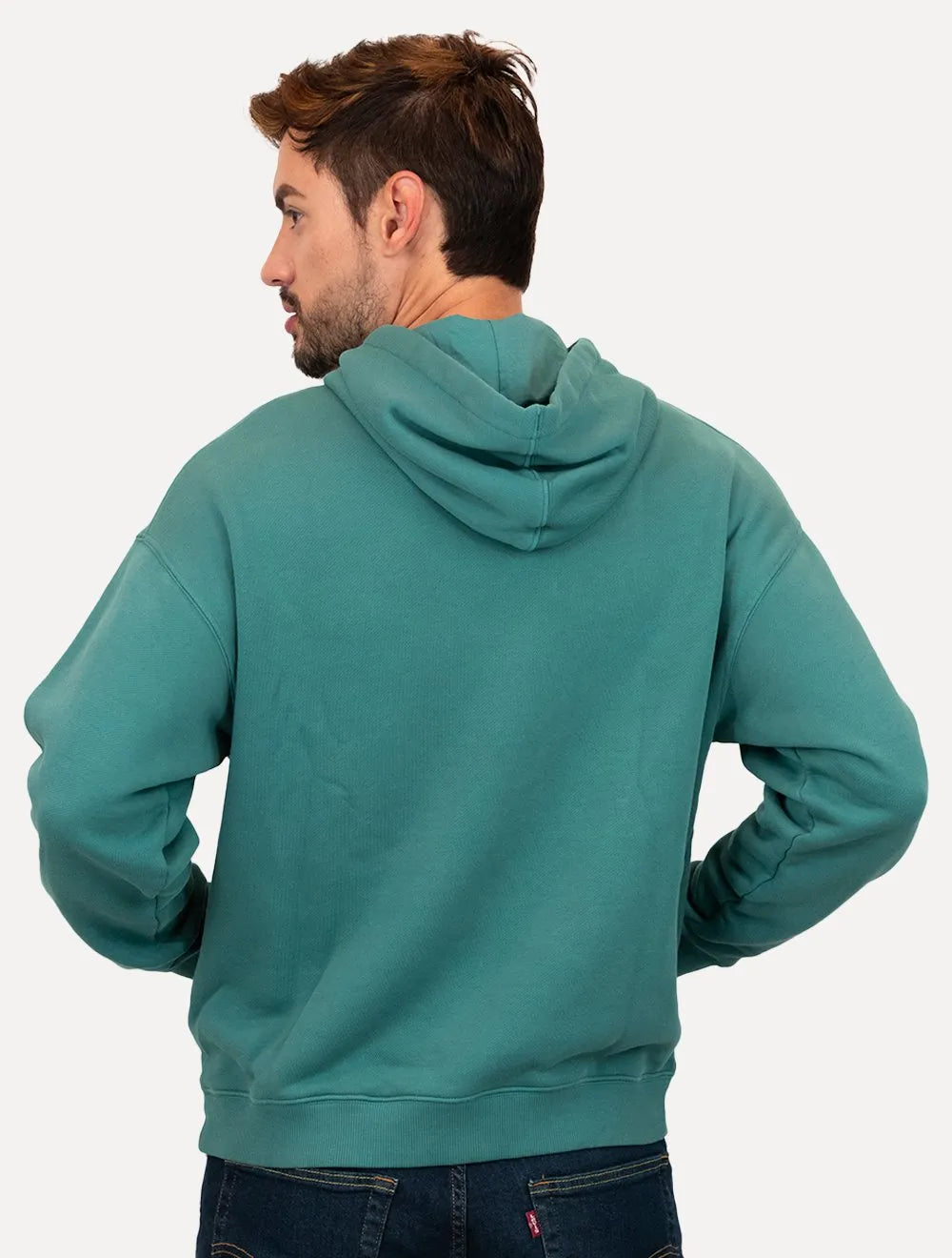 Moletom Lacoste Masculino Loose Fit Hoodie Azul Turquesa