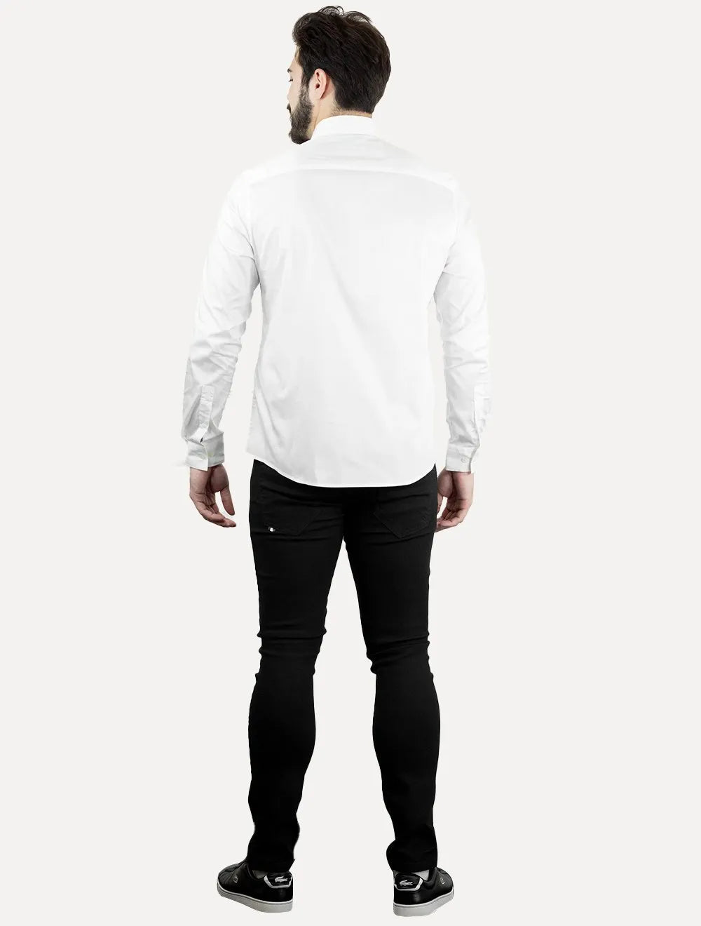 Camisa Calvin Klein Masculina Slim Essential Basic Logo Branca