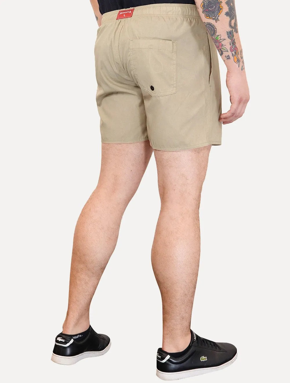 Short Reserva Masculino Beachwear Basico Textura Cáqui