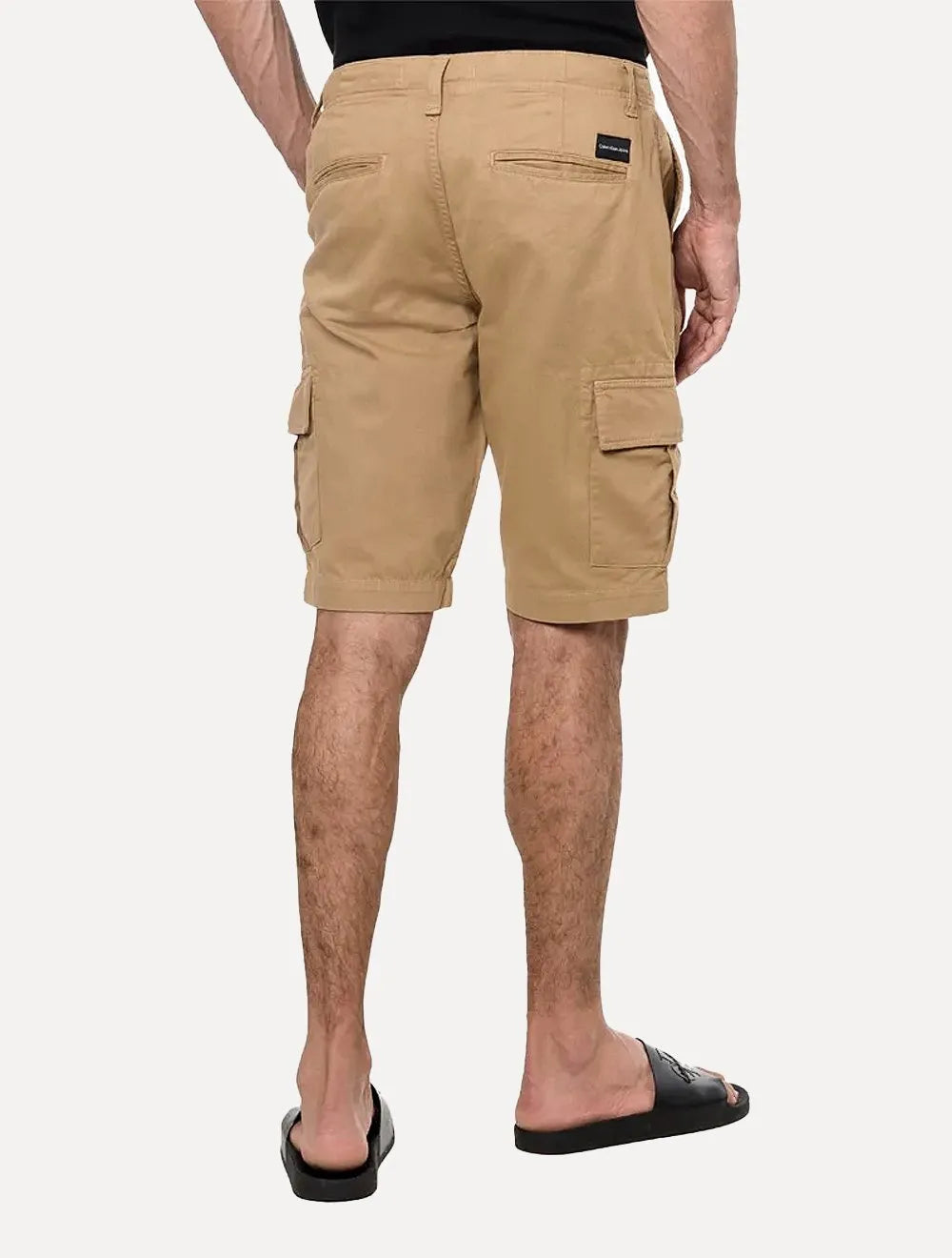 Bermuda Calvin Klein Jeans Masculina Color Cargo Marrom Claro