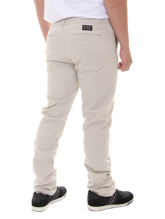 Calça VR Masculina Chino Color Canvas Slim Areia