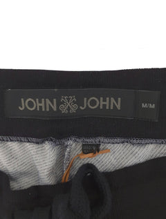 Bermuda John John Masculina Moletom Stripe Cinza Mescla