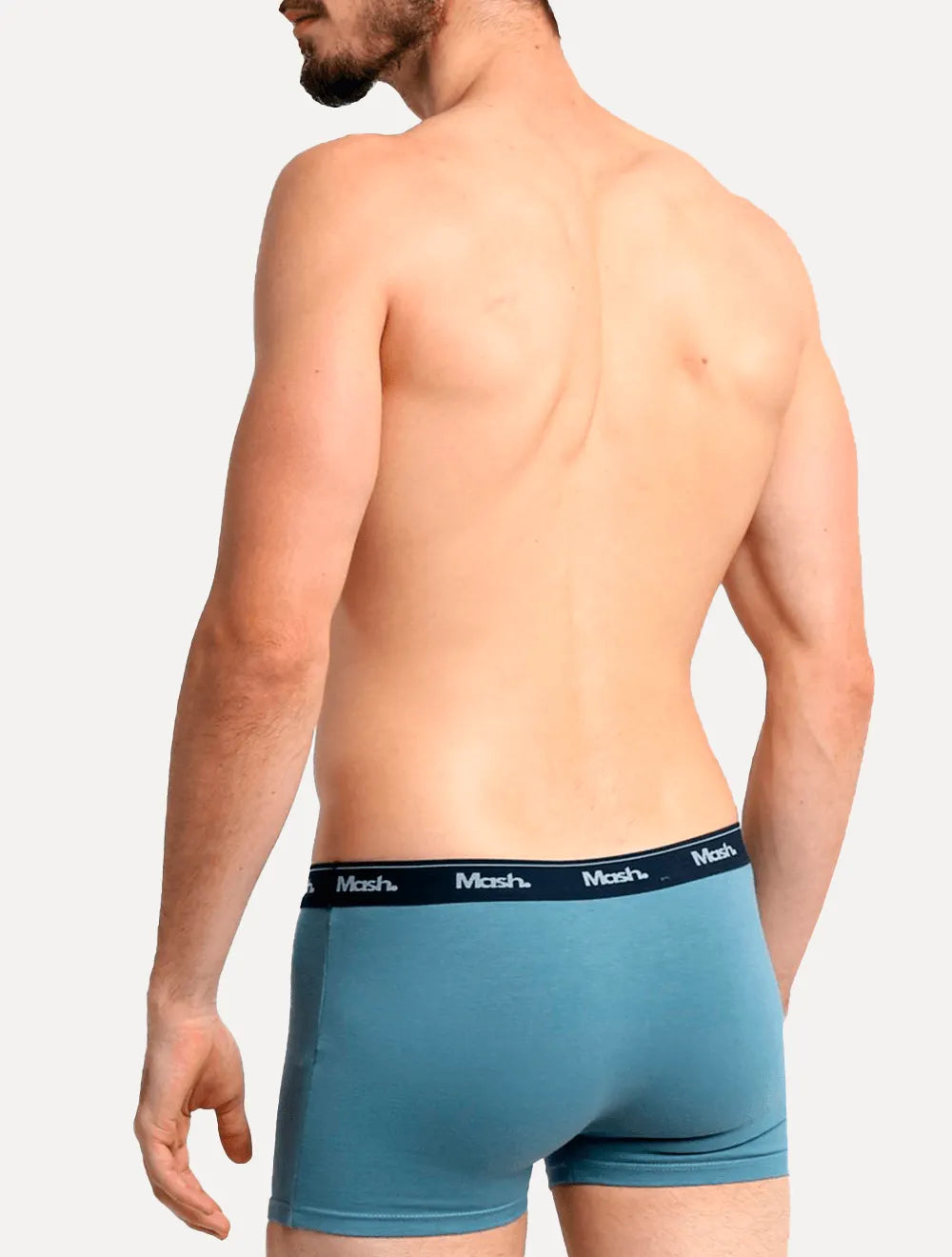 Cueca Mash Boxer Cotton Basic Azul Marinho e Escuro Pack 2UN