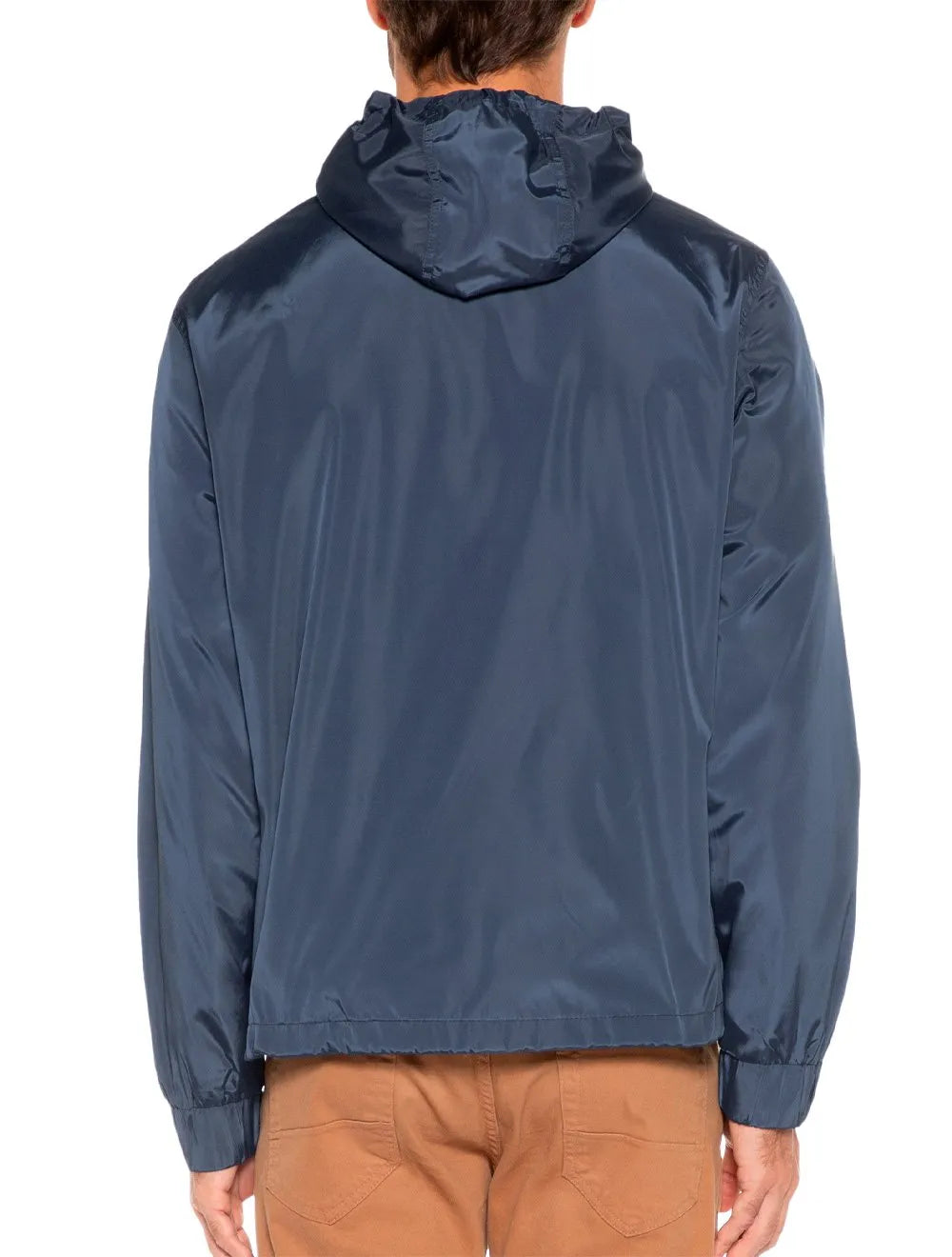 Jaqueta VR Masculina Nylon Tecno Bomber Hoodie Azul Marinho