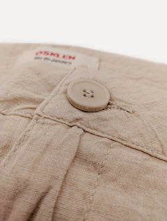 Bermuda Osklen Masculina Alfaiataria Basic Linen Areia Mescla