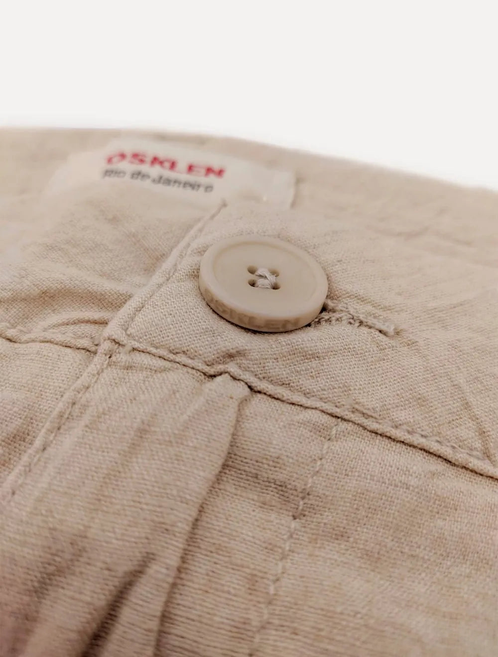 Bermuda Osklen Masculina Alfaiataria Basic Linen Areia Mescla