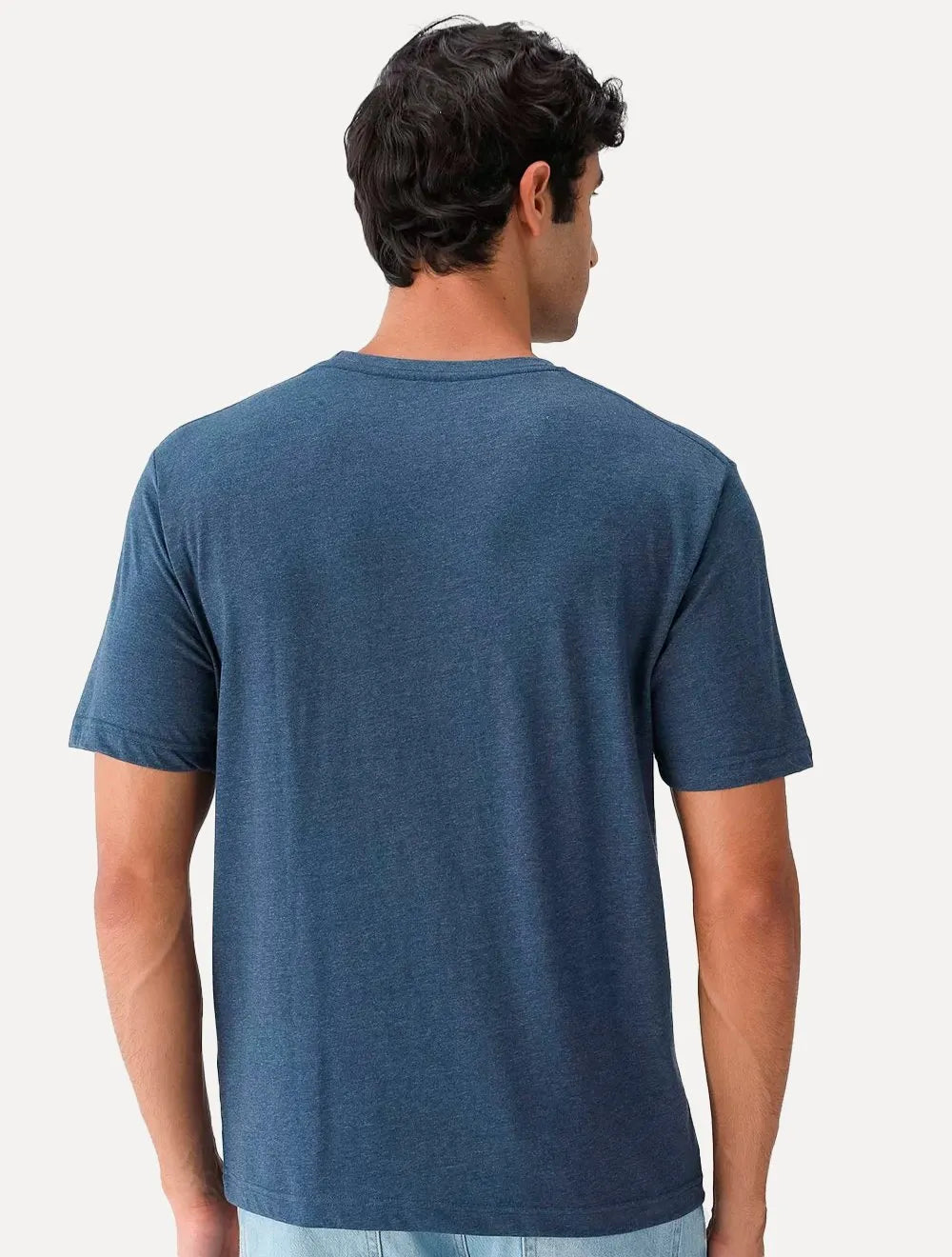 Camiseta Aleatory Masculina Grey Icon Azul Marinho Mescla