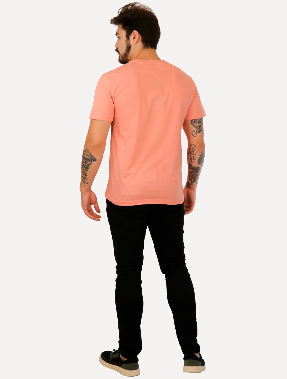 Camiseta Tommy Hilfiger Masculina Essential Cotton Salmão