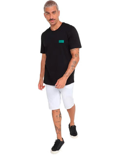 Camiseta Forum Masculina New Box Rubber Tag Preta