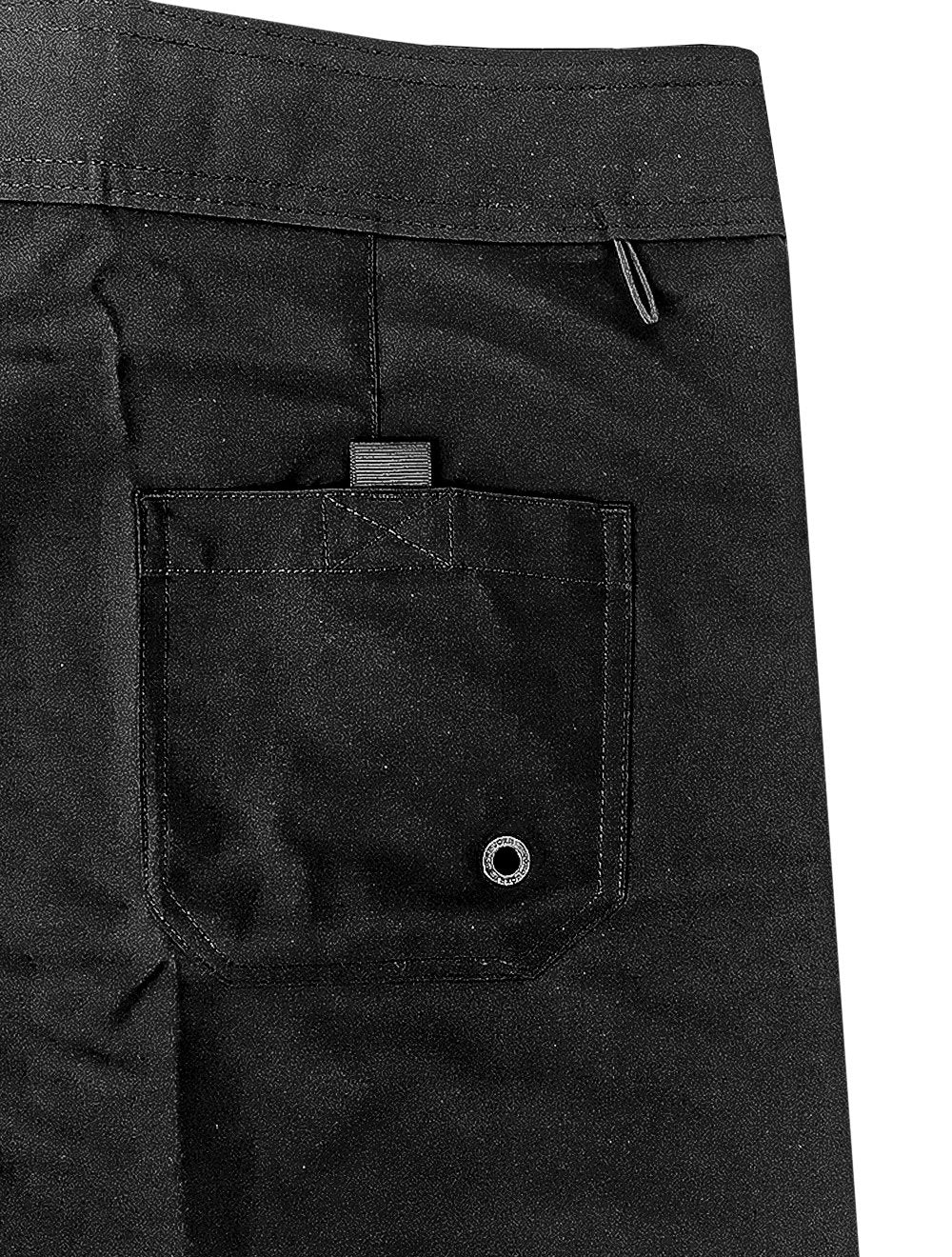 Bermuda John John Masculina D'Agua Black Military Logo Preta