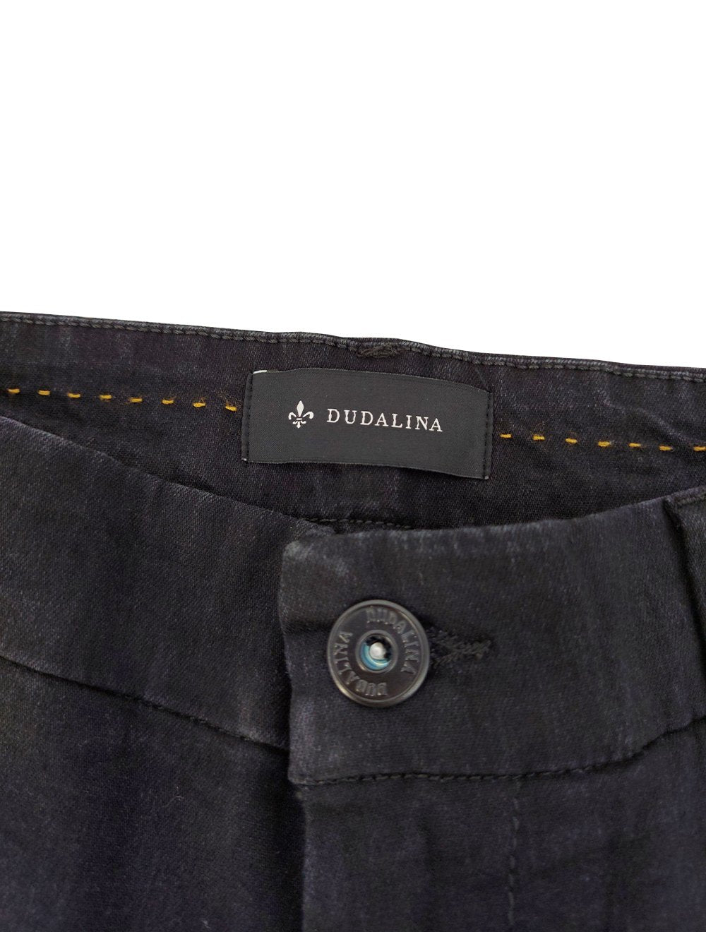 Bermuda Dudalina Jeans Masculina Stretch Bolso Faca Black Preta