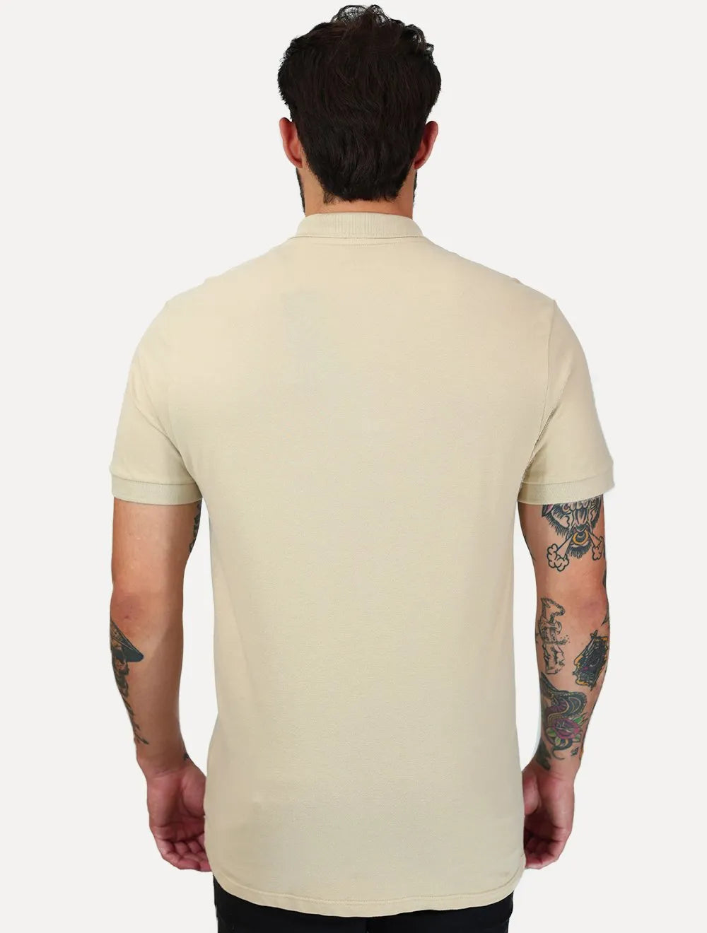 Polo Aramis Masculina Basic Piquet Mono Areia 