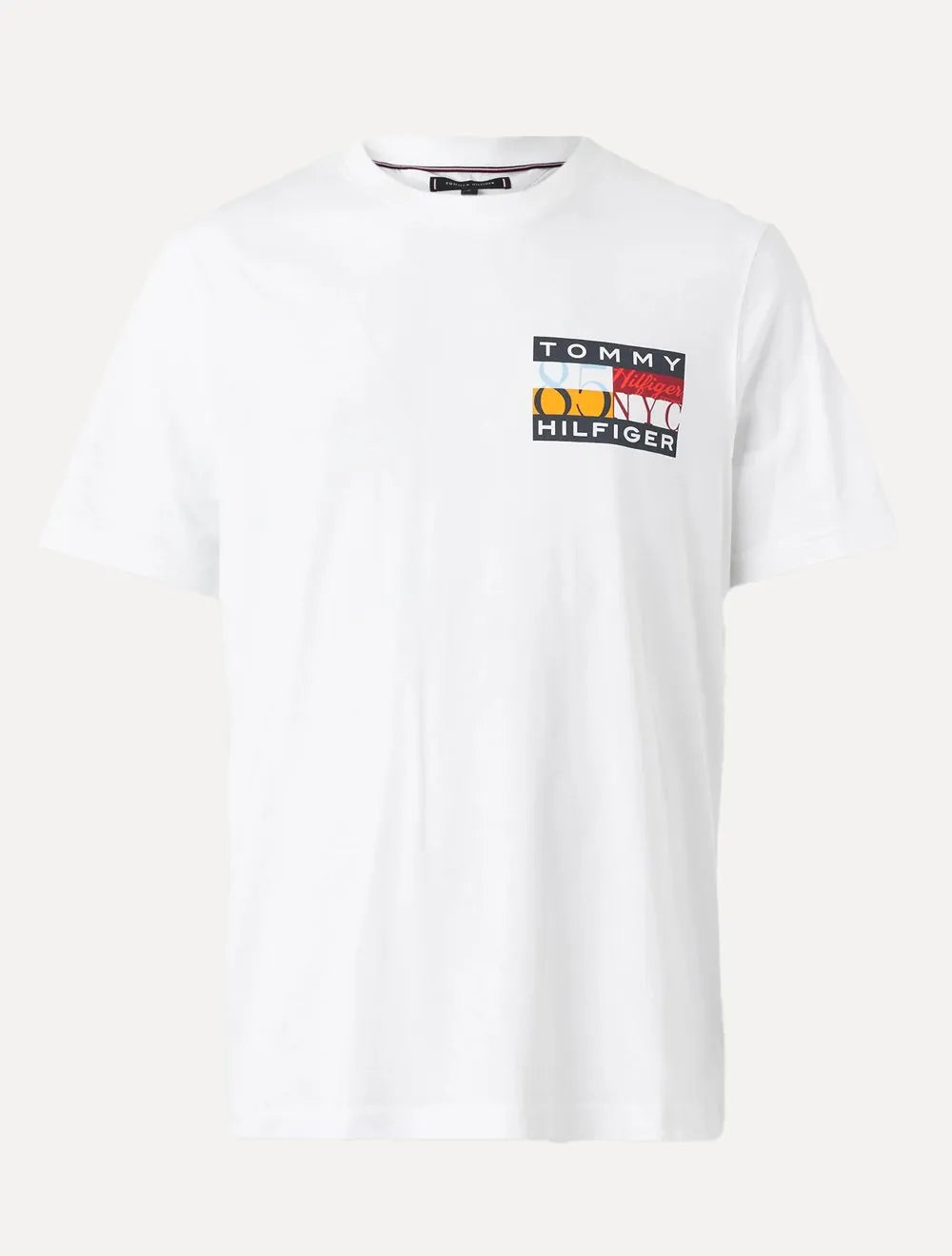 Camiseta Tommy Hilfiger Masculina Colour Flag Tee Branca