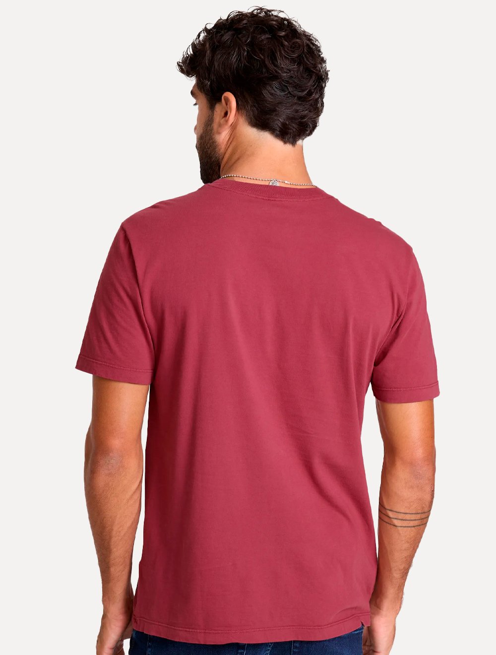 Camiseta John John Masculina Regular Fit Loft Vinho