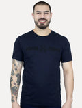 Camiseta John John Masculina JJ Basic Logo Rusty Azul Marinho