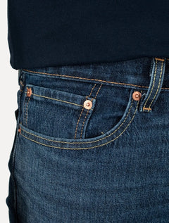 Calça Levis Jeans Masculina 505 Regular Stretch Hint Of Cool Azul Escuro