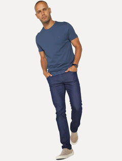 Camiseta Aramis Masculina Eco Lisa Azul Cobalto