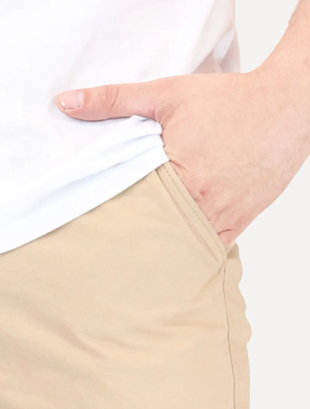 Bermuda Levis Masculina Sarja Chino Straight Cáqui Claro