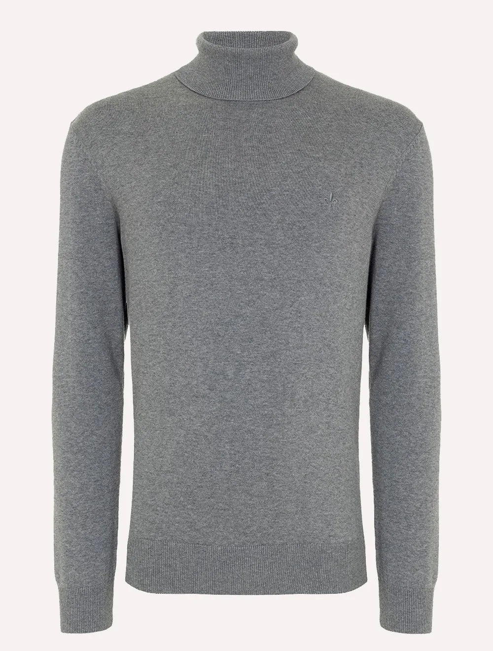 Blusa Dudalina Masculina Tricot Cacharel Cotton Cinza Mescla