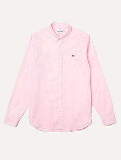 Camisa Lacoste Masculina Regular Premium Cotton Rosa Claro