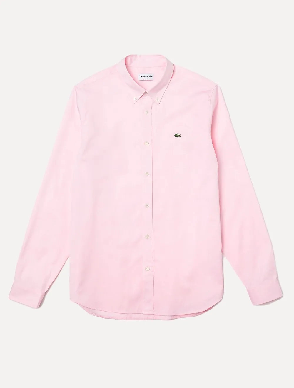 Camisa Lacoste Masculina Regular Premium Cotton Rosa Claro
