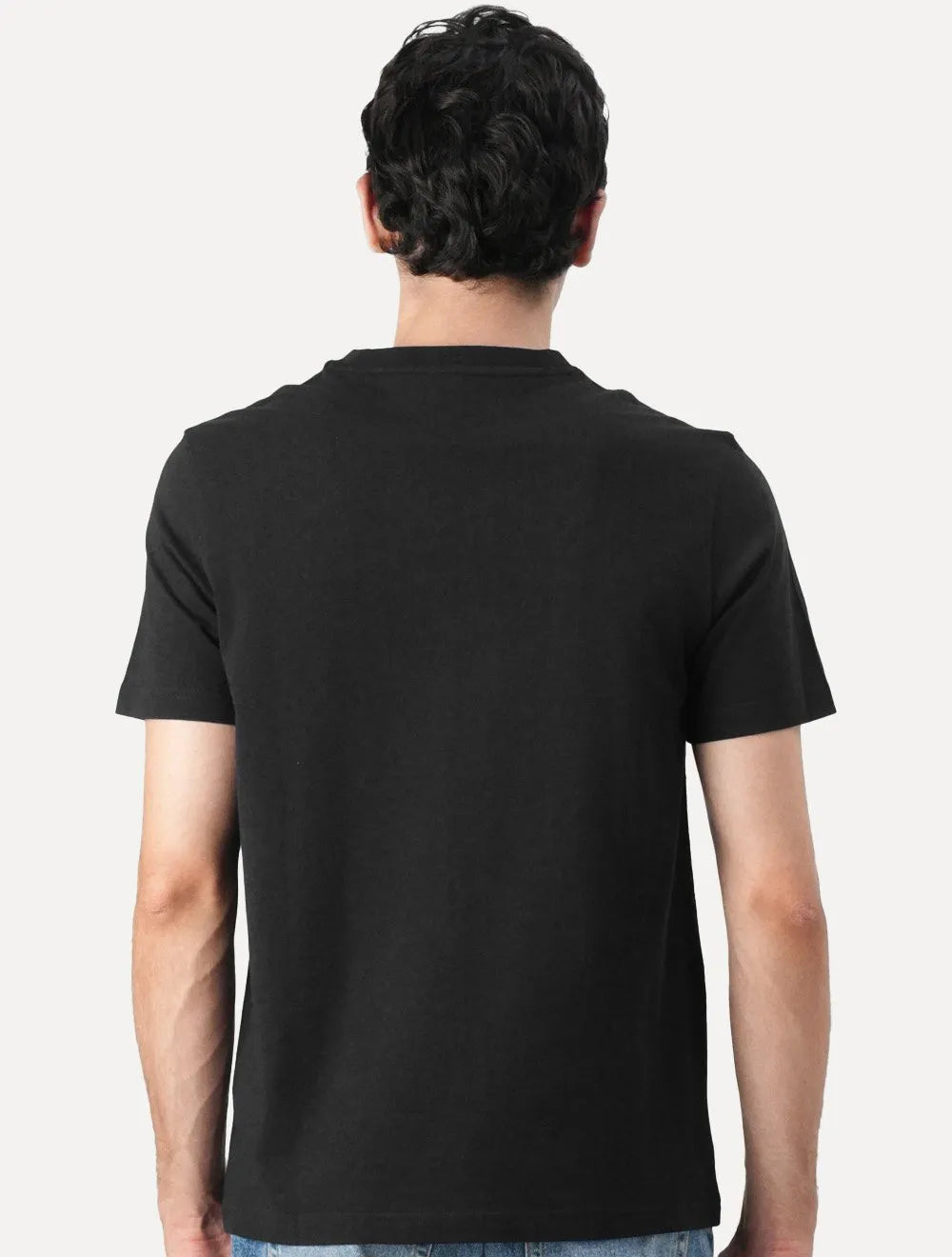 Camiseta Tommy Hilfiger Masculina Colour Block Graphic Preta