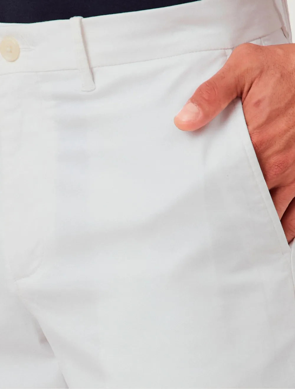 Bermuda Original Penguin Sarja Chino Elastano Branca