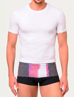 Sunga Calvin Klein Swimwear Noise Vertical Rosa Marrom