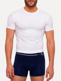 Cueca Calvin Klein Trunk Seamless Mescla Duo Azul Marinho