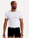 Cueca Mash Boxer Cotton Basic Preta/ Marinho Pack 2UN