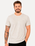 Camiseta Aramis Masculina Regular Rib Algodão Off White