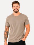 Camiseta Aramis Masculina Comfort Plus Mono Nape Logo Areia