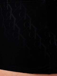 Sunga Calvin Klein Swimwear Trunk Monogram Preta