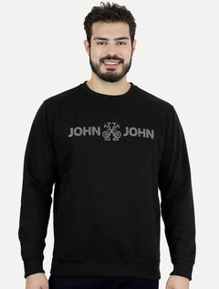 Moletom John John Masculino New Basic Logo Rusty Preto
