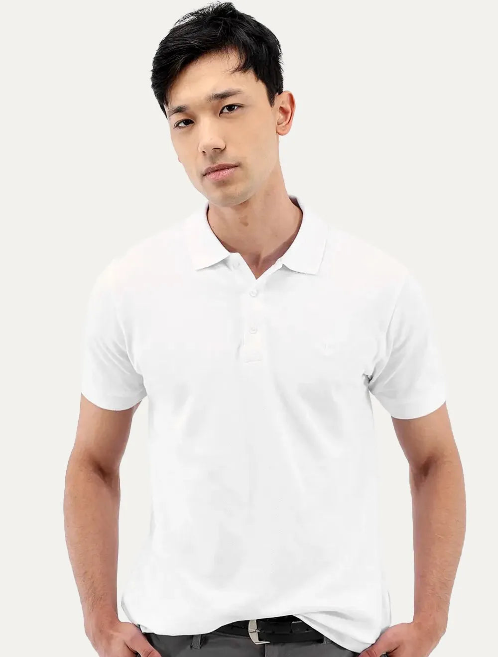 Polo Dudalina Masculina Essentials Extra Cotton Light Icon Branca