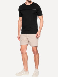 Camiseta Calvin Klein Masculina Line Rubber Logo Preta