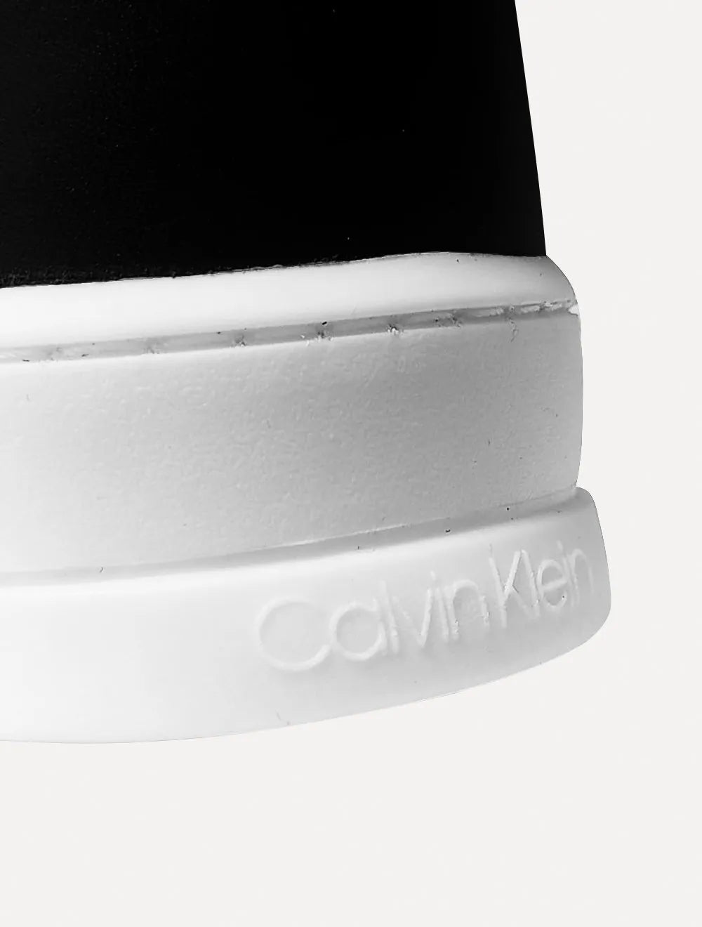 Tênis Calvin Klein Masculino Couro Casual Confort Black Logo Preto