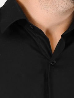 Camisa John John Masculina Regular Dark Embroidery Logo Preta