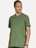 Camiseta Aramis Masculina Basic Lisa Mono Icon Verde Militar Mescla