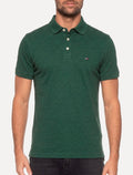 Camisa Polo Tommy Hilfiger Masculina Slim Piquet 1985 Verde Folha