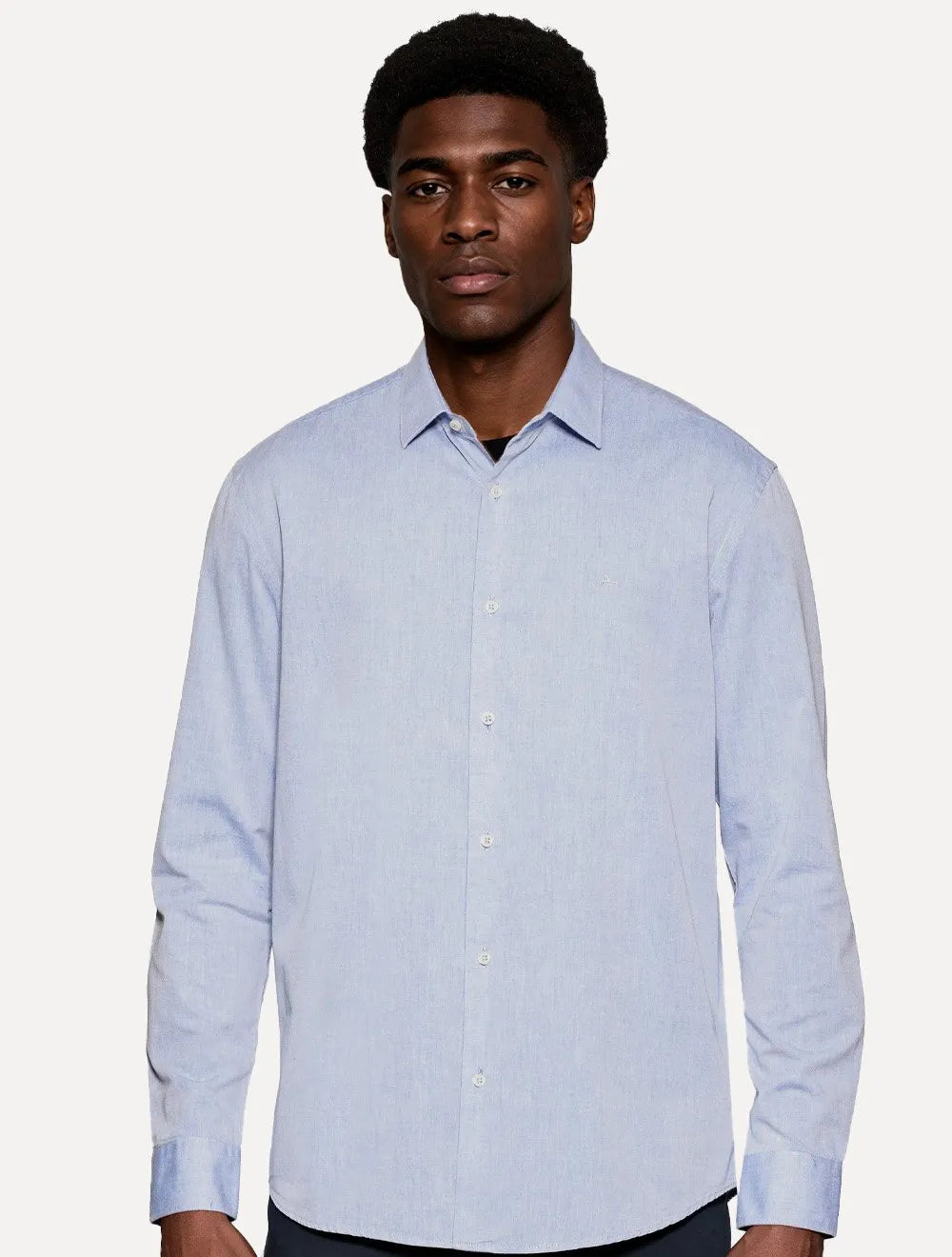 Camisa Aramis Masculina Slim Algodão Willis Azul Claro