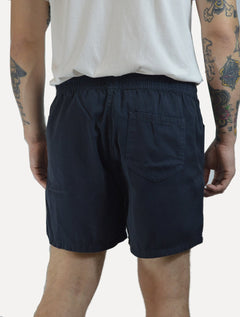 Short Calvin Klein Jeans Color Cós Elástico Azul Escuro