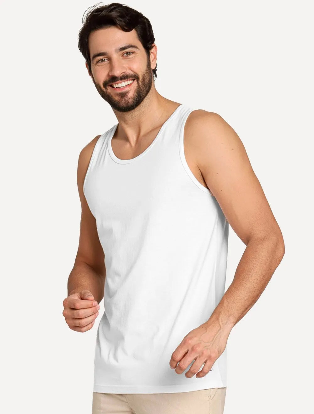 Regata Calvin Klein Swimwear Masculina Classic Branca