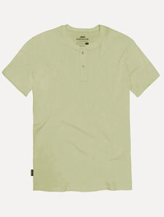 Camiseta King & Joe Masculina Botão Pima Touch Henley Verde Oliva